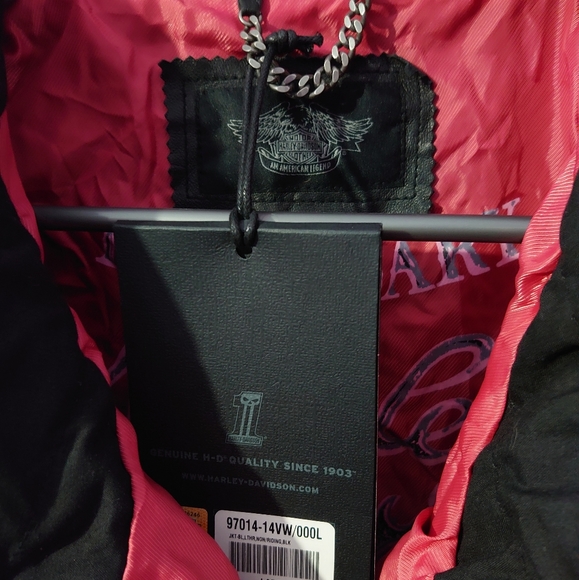 New w/ tags Harley Davidson Lambskin Jacket. - Picture 12 of 13